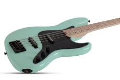 Schecter J-4 Maple Fretboard Sea Foam Green - Schecter -Zedem Sale Store 2910 SHC hqw angle