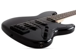 Schecter J-4 Rosewood Fretboard Gloss Black - Schecter -Zedem Sale Store 2911 SHC hqw angle