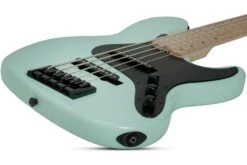 Schecter J-5 Maple Fretboard Sea Foam Green - Schecter -Zedem Sale Store 2912 SHC hqw angle3