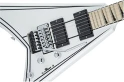 Jackson X Series Rhoads RRX24M, Maple Fingerboard, Snow White With Black Pinstripes - Jackson -Zedem Sale Store 2916322548 gtr frtbdydtl 001 nr
