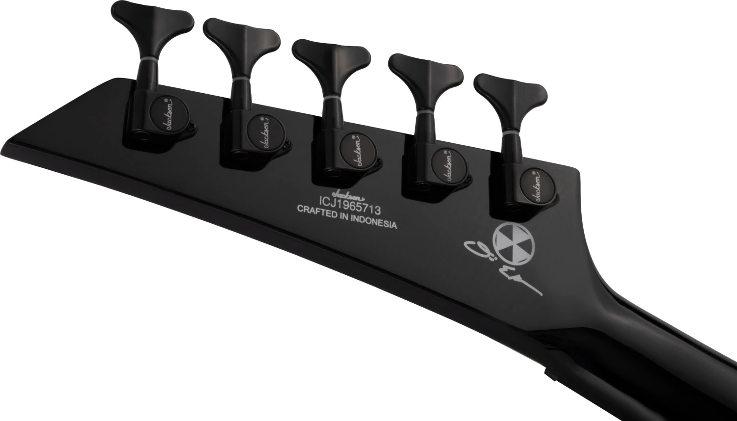 Jackson X Series Signature David Ellefson 30th Anniversary Concert Bass CBX V, Laurel Fingerboard, Gloss Black - Jackson 4 Jackson X Series Signature David Ellefson 30th Anniversary Concert Bass CBX V, Laurel Fingerboard, Gloss Black - Jackson - Image 4