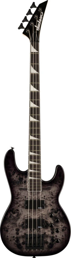 Jackson S Series Concert Bass CB JS3P, Amaranth Fingerboard, Transparent Black Burst - Jackson