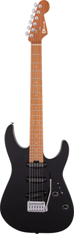 Charvel Pro-Mod DK22 SSS 2PT CM, Caramelized Maple Fingerboard, Gloss Black - Charvel