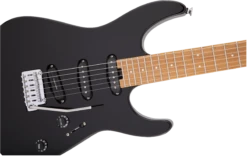 Charvel Pro-Mod DK22 SSS 2PT CM, Caramelized Maple Fingerboard, Gloss Black - Charvel -Zedem Sale Store 2969026503 gtr frtbdydtl 001 nr