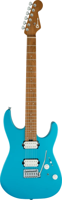 Charvel Pro-Mod DK24 HH 2PT CM, Caramelized Maple Fingerboard, Matte Blue Frost - Charvel