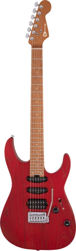 Charvel Pro-Mod DK24 HSS 2PT CM Ash, Caramelized Maple Fingerboard, Red Ash - Charvel