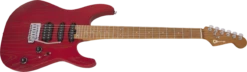 Charvel Pro-Mod DK24 HSS 2PT CM Ash, Caramelized Maple Fingerboard, Red Ash - Charvel -Zedem Sale Store 2969413539 gtr frtangleleft 001 rr