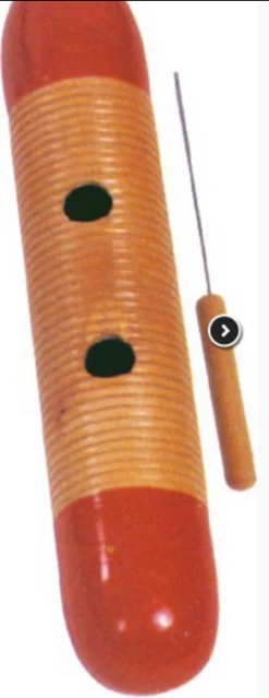 Mano Percussion MP-WG Wooden Guiro W/Scraper - Mano Percussion