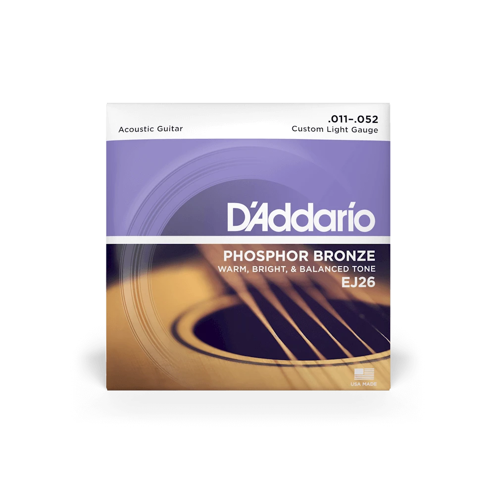 D'Addario EJ26-3D Phosphor Bronze Acoustic Guitar - Custom Light 11-52 - 3 Sets - D'Addario 2 D'Addario EJ26-3D Phosphor Bronze Acoustic Guitar - Custom Light 11-52 - 3 Sets - D'Addario - Image 2