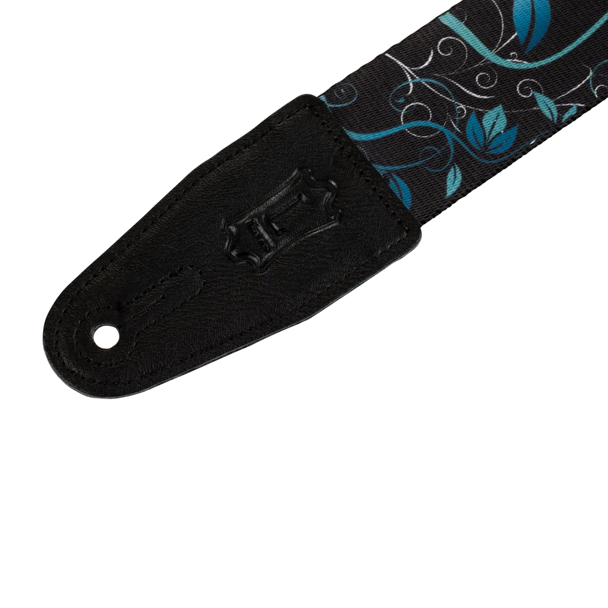 Levy's Nature Series 2" Wide Polyester Guitar Strap, Blue Flower - Levy's 2 Levy's Nature Series 2" Wide Polyester Guitar Strap, Blue Flower - Levy's - Image 2