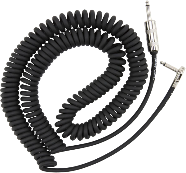 Fender Hendrix Voodoo Child Coil Instrument Cable, Straight/Angle, 30' - Black - Fender 2 Fender Hendrix Voodoo Child Coil Instrument Cable, Straight/Angle, 30' - Black - Fender - Image 2