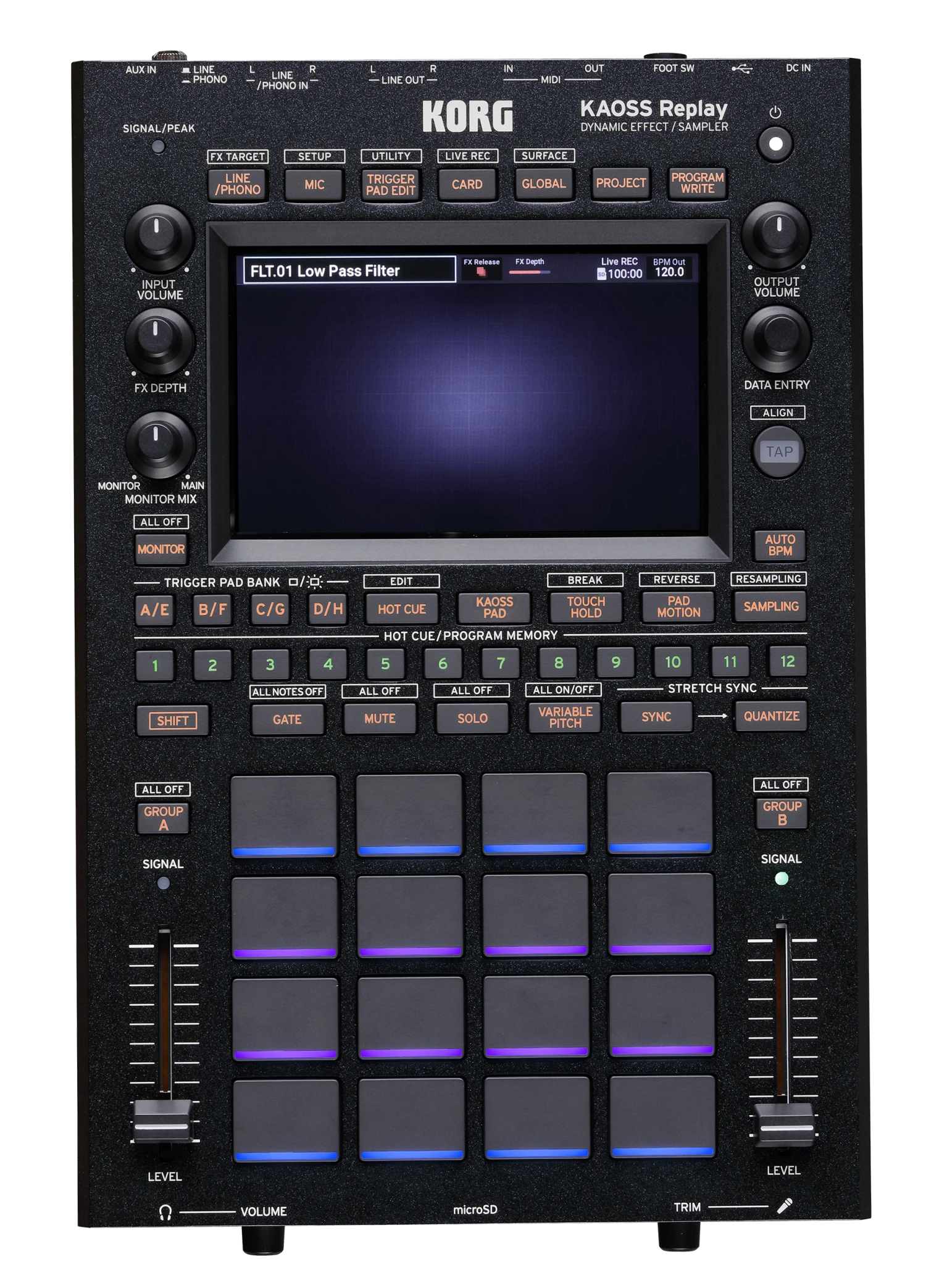 Korg KAOSSREPLAY All In One KAOSS Performance Tool With Dynamic Effects & Sampler - Korg 1 Korg KAOSSREPLAY All In One KAOSS Performance Tool With Dynamic Effects & Sampler - Korg