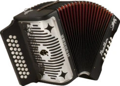 Hohner Black Panther 3-Row Diatonic Accordion G-C-F - Hohner