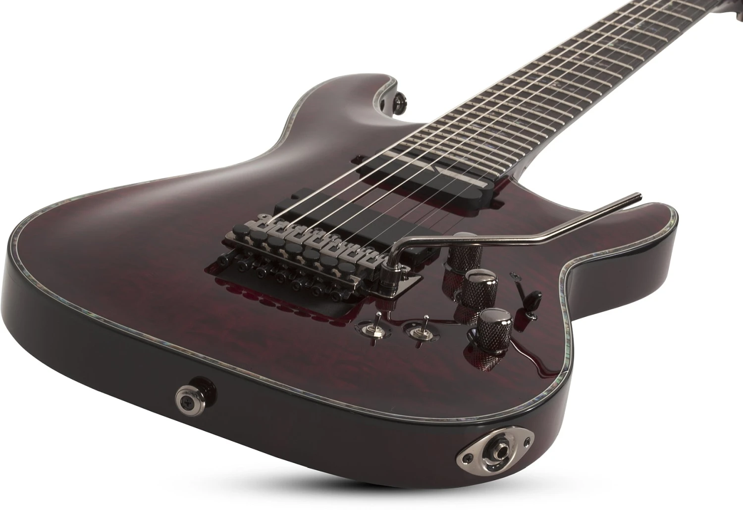 Schecter Hellraiser C-7 Fr Sustainiac Black Cherry - Schecter 4 Schecter Hellraiser C-7 Fr Sustainiac Black Cherry - Schecter - Image 4