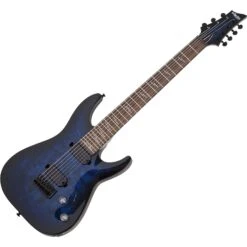 Schecter Omen Elite-7 See Thru Blue Burst - Schecter