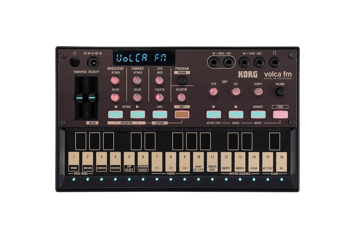 Korg VOLCAFM2 Digital Fm Synthesizer With 16 Step-Seq,6 Voices,Built In Speaker,6 Operators,32 Algorithms - Korg 1 Korg VOLCAFM2 Digital Fm Synthesizer With 16 Step-Seq,6 Voices,Built In Speaker,6 Operators,32 Algorithms - Korg