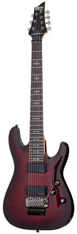 Schecter Demon-7 Fr Crimson Red Burst - Schecter
