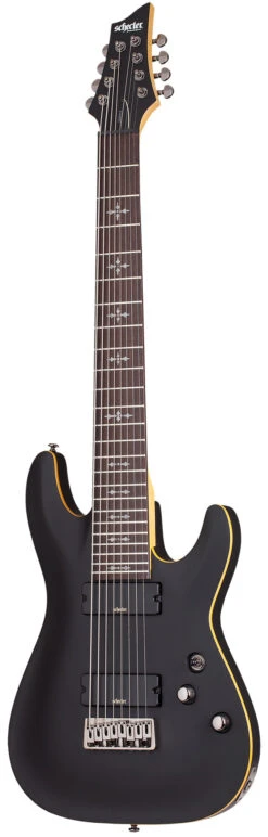 Schecter Demon-8 Aged Black Satin - Schecter