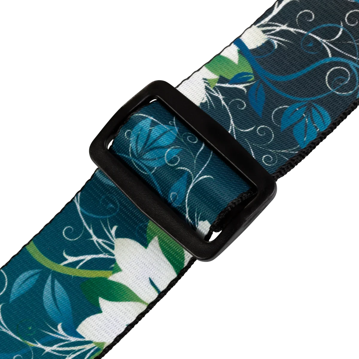 Levy's Nature Series 2" Wide Polyester Guitar Strap, Blue Flower - Levy's 3 Levy's Nature Series 2" Wide Polyester Guitar Strap, Blue Flower - Levy's - Image 3