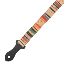 Levy's Cork Ukulele Series 1" Wide Cork Multi-instrument Strap, Multi Color Stripes - Levy's -Zedem Sale Store 3 8c6a670f 2a27 4dea 8a4f e8859d1cb0de