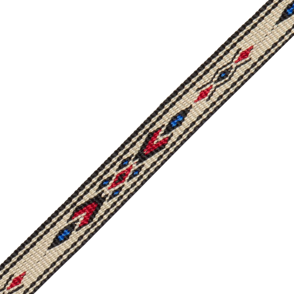 Levy's Jacquard Ukulele Series 1/2" Wide Jacquard Mandolin & Ukulele Strap, Red & Blue - Levy's 3 Levy's Jacquard Ukulele Series 1/2" Wide Jacquard Mandolin & Ukulele Strap, Red & Blue - Levy's - Image 3
