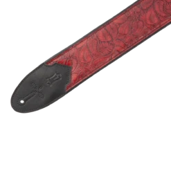 Levy's Sundance Series 3" Wide Embossed Leather Guitar Strap, Geranium Merlot - Levy's -Zedem Sale Store 3 c2b41b02 1dcc 4454 b34b 0e0e9b8edf84