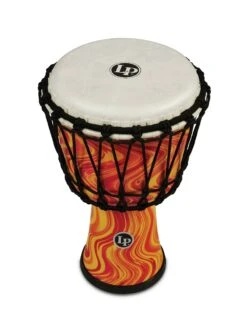LP LP1607 World 7” Rope Tuned Circle Djembe W/ Perfect Pitch Head - Orange Marble - LP -Zedem Sale Store 3 c6eb28c1 0ca4 469f 9281 1093fe30248e