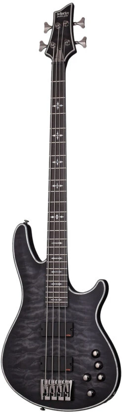 Schecter Hellraiser Extreme-4 See Thru Black Satin - Schecter