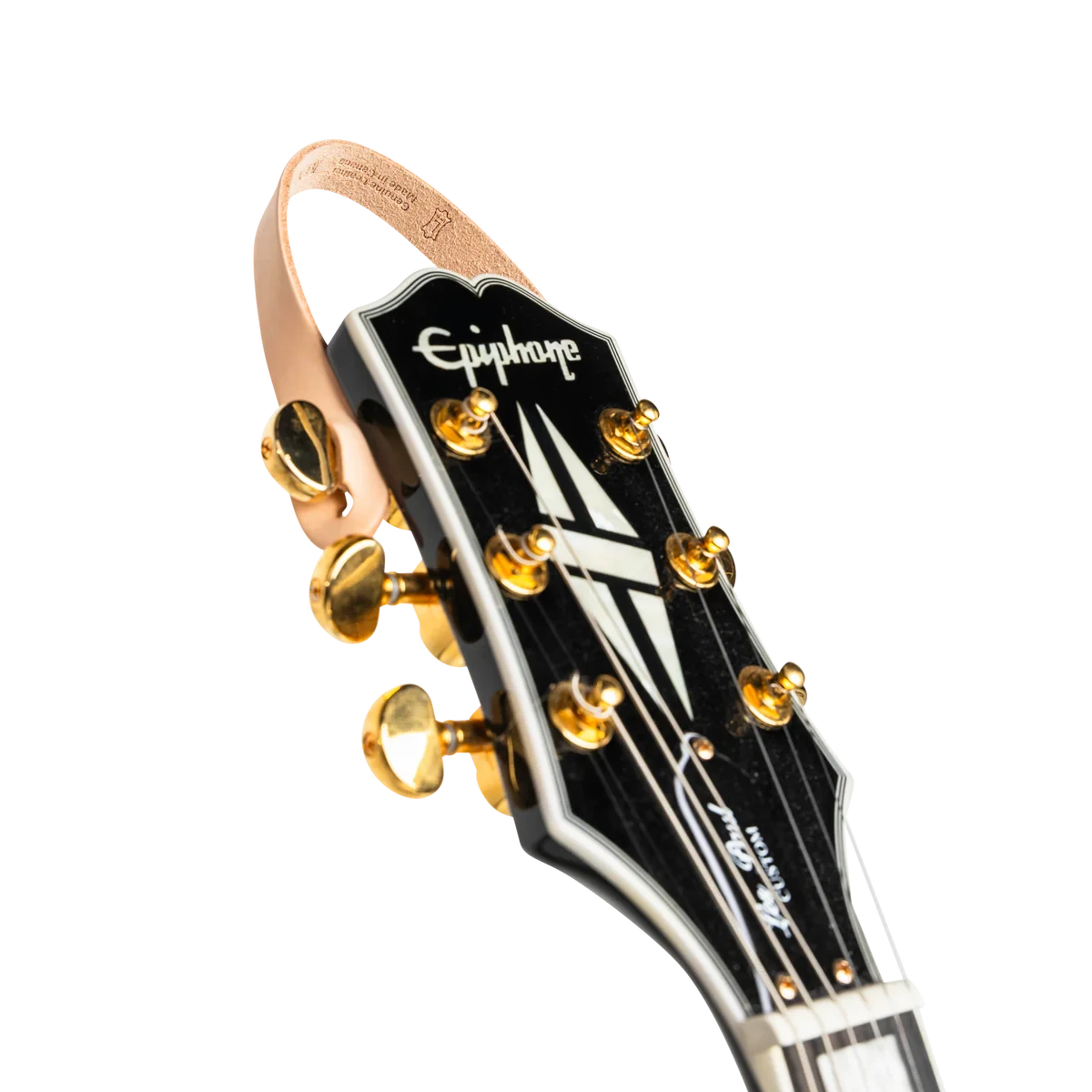 Levy's Guitar Hanger Carving Leather, Natural - Levy's 4 Levy's Guitar Hanger Carving Leather, Natural - Levy's - Image 4