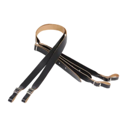 Levy's Accordion Strap 1" Wide Genuine Leather Accordion Strap, Black - Levy's