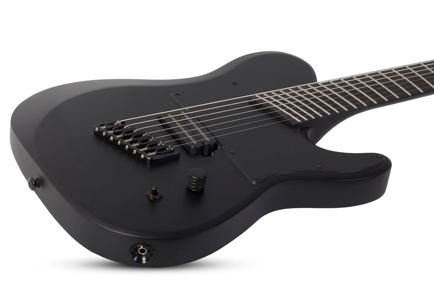Schecter PT-7 Black Ops Left-Handed 7-String Electric Guitar, Satin Black Open Pore - Schecter 3 Schecter PT-7 Black Ops Left-Handed 7-String Electric Guitar, Satin Black Open Pore - Schecter - Image 3