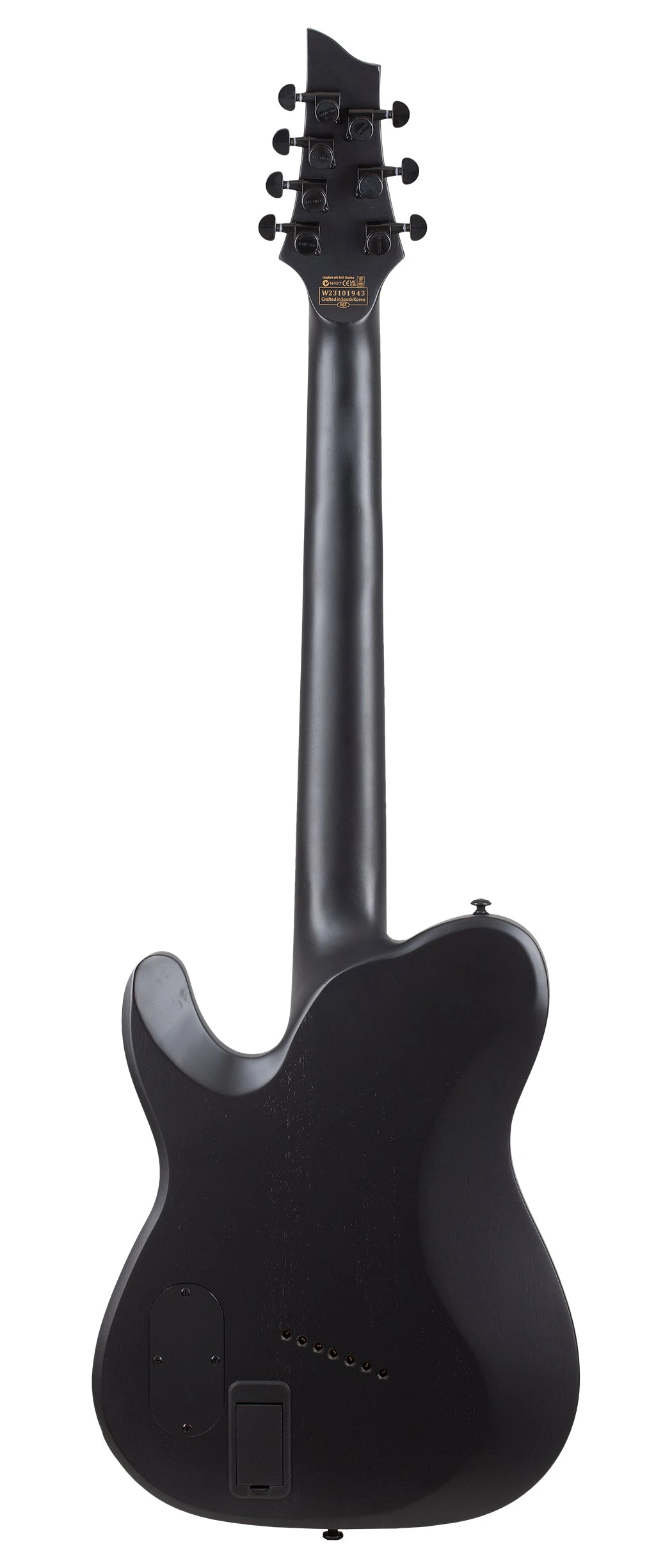 Schecter PT-7 Black Ops Left-Handed 7-String Electric Guitar, Satin Black Open Pore - Schecter 1 Schecter PT-7 Black Ops Left-Handed 7-String Electric Guitar, Satin Black Open Pore - Schecter