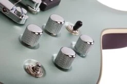 Schecter C-1 E/A Semi-Hollow Classic Satin Vintage Pelham Blue - Schecter -Zedem Sale Store 643 SHC hqw 5