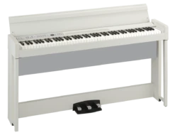 Korg C1AIRWA 88-Key RH3 Concert Piano With Bluetooth Audio Playing, White Ash - Korg