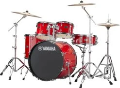 Yamaha Rydeen 5-PCS Kit - 22/14/16/12/10 W/ Hardware & Cymbals - Red - Yamaha