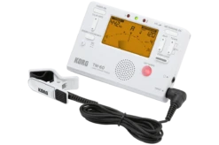 Korg TM70CWH Tuner Metronome With Contact Mic White - Korg