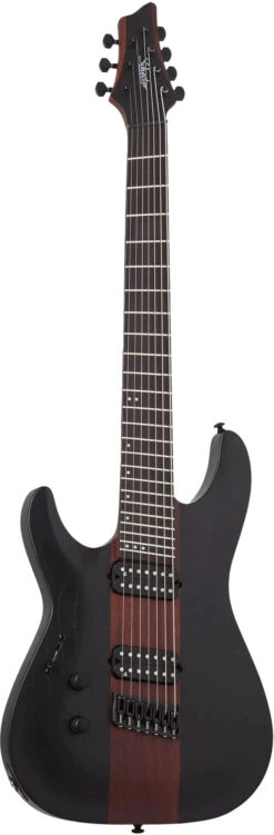 Schecter C-7 Rob Scallon Left-Handed Satin Dark Roast - Schecter