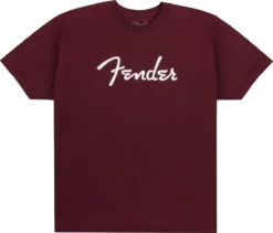 Fender SPAGHETTI LOGO T-SHIRT, OXBLOOD, S - Fender