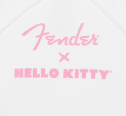 Fender X Hello Kitty White Sleeve Logo Hoodie, XL - Fender -Zedem Sale Store 9190149606 fen app dtl 2 nr