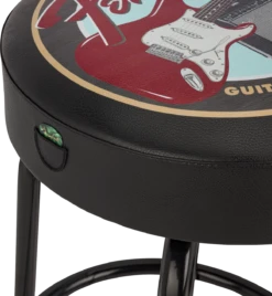 Fender Guitars & Amps Pick Pouch Barstool, Black/Black, 30" - Fender -Zedem Sale Store 9192022015 fen acc dtl 3 nr