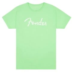 Fender Fender Spaghetti Logo T-Shirt, Surf Green, S - Fender