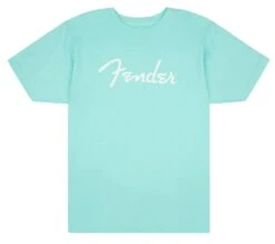 Fender Fender Spaghetti Logo T-Shirt, Daphne Blue, S - Fender