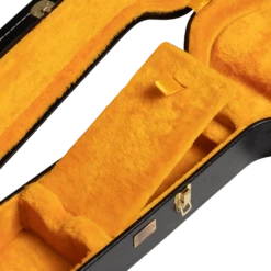 Gibson Lifton Historic SG Hardshell Case, Black/Goldenrod - Gibson -Zedem Sale Store ASLFTCASE PB SG pocket