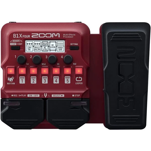 Zoom B1X FOUR Bass Multi-Fx W/expression Pedal - Zoom 1 Zoom B1X FOUR Bass Multi-Fx W/expression Pedal - Zoom