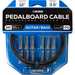 Boss BCK-12 Pedalboard Cable Kit, 12 Connectors, 12ft / 3.6m Cable - Boss