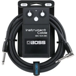 Boss Straight To Right-Angle 1/4" Instrument 10', Black - Boss