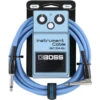 Boss Straight To Right-Angle 1/4" Instrument 10', Blue - Boss -Zedem Sale Store BIC 10A BU 500x 9cb8ad91 594d 42f3 bf06 42446e8e9f1a