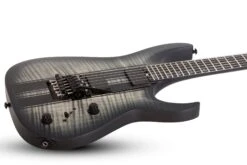 Schecter Banshee GT-FR 6-String Electric Guitar - Charcoal Burst - Schecter -Zedem Sale Store BansheeGTFR.SatinCharcoalBurstwithBlackRacingStripeDecal.02