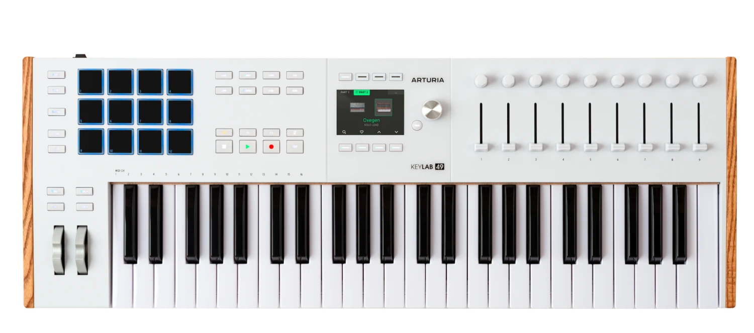 Arturia KeyLab 49 MK3 Universal MIDI Controller Keyboard, White - Arturia 1 Arturia KeyLab 49 MK3 Universal MIDI Controller Keyboard, White - Arturia