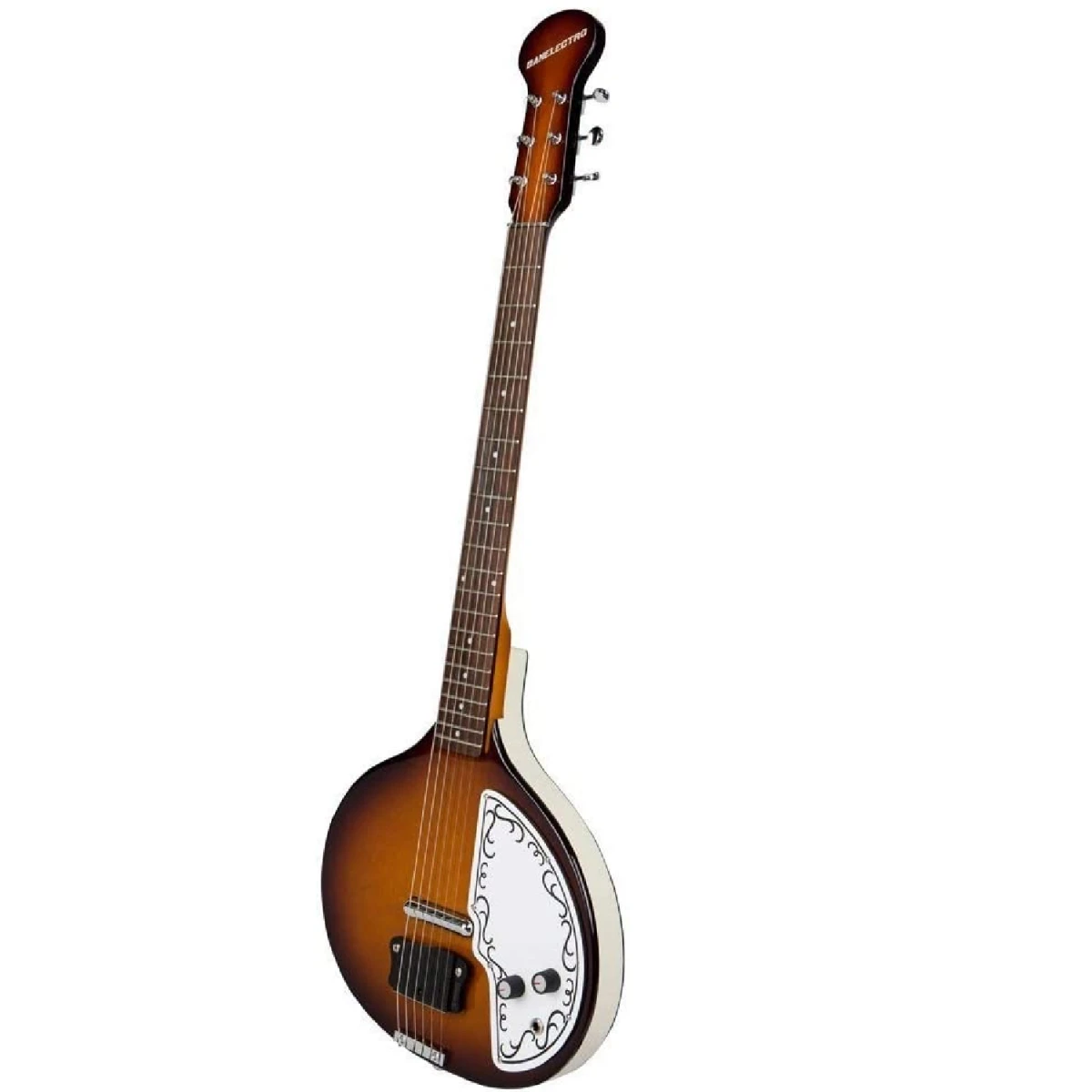 Danelectro 60's Baby Sitar - Brown Burst - Danelectro 2 Danelectro 60's Baby Sitar - Brown Burst - Danelectro - Image 2